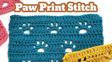 How to Crochet a Paw Print!  🐾