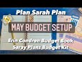 May Budget Setup | Erin Condren Budget Book | Saray Plans Budget Kit