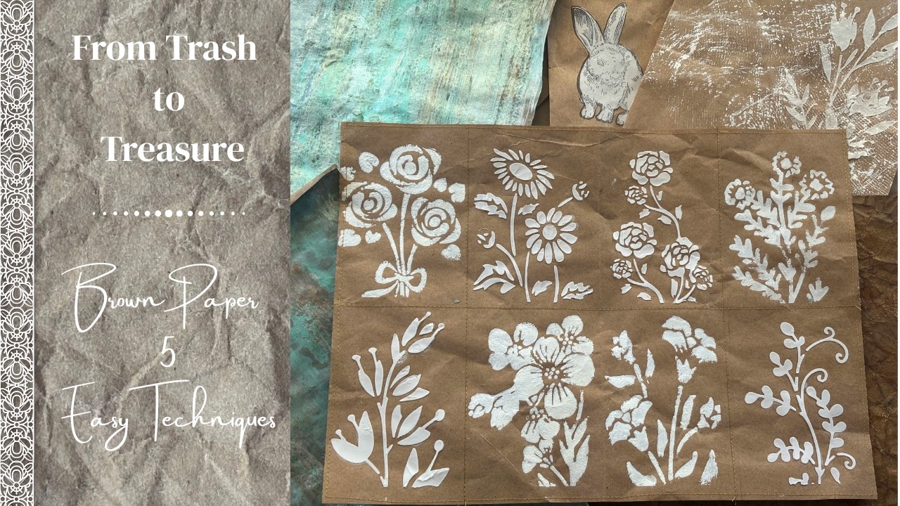 How to Use Brown Packing Paper in Junk Journals | 5 Creative Ideas