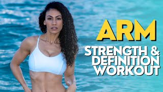 10 MIN ARM STRENGTH & DEFINITION (Triceps & Shoulders, No Equipment) | Train Like A Gymnast