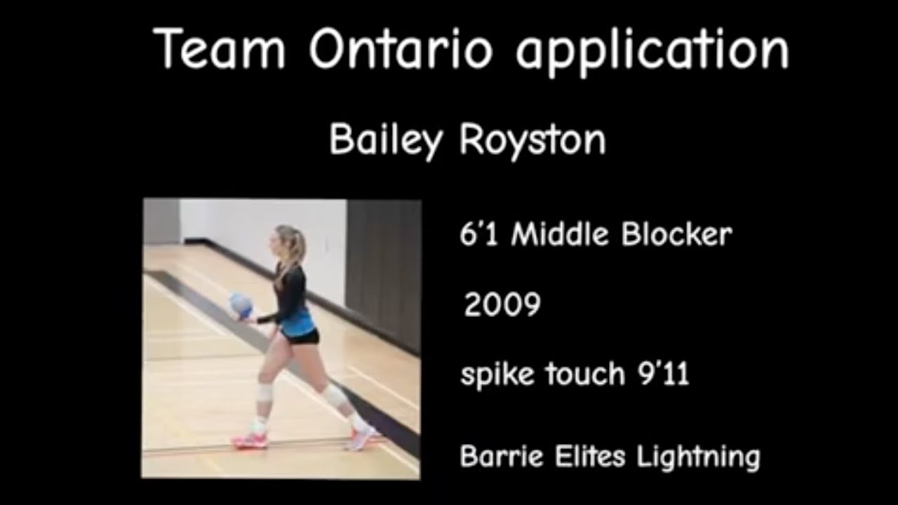 2025 Team Ontario Athlete ID - Bailey Royston #6 | Middle Blocker ...