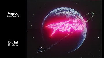 [HDTV]Color Decoder Image quality comparison with cel animation Analog vs Digital NTSC Decoding