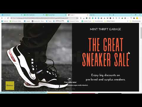 Sneaker HTML Website | Web Design & Development | #html #css #bootstrap #website #WebDesign