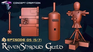 CONCEPT CREATION | Fantasy Environment Design | RavenShroud Guild Part 5/7 | Unique Asset Design