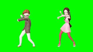 girls and boy green screen dance video vfx croma key green screen cartoon animation dance in zepeto