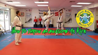 Ax Kick Tutorial - Taekwondo Training