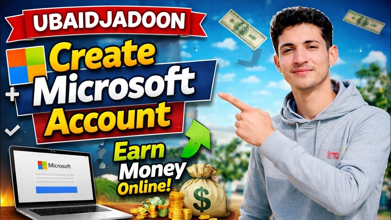How to make Microsoft account on laptop and earn money online in Pakistan 