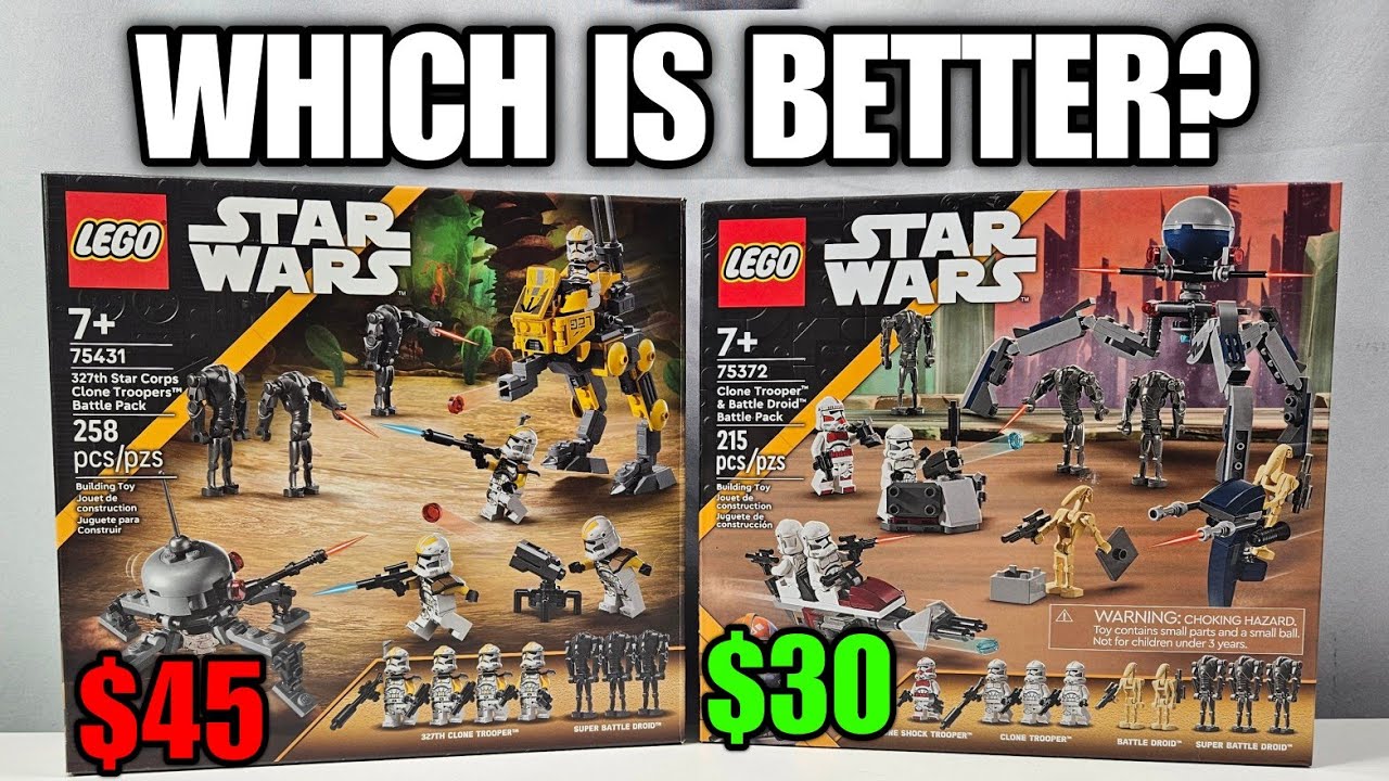 LEGO Star Wars Clone Battle Pack Comparison! (75431 vs 75372