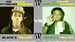 Wiz Khalifa Vs. Lil Wayne - Black & Yellow Vs. Green & Yellow Remix