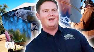 Building the Woomelang Silo Art Trail | Australia to Me | ABC Australia