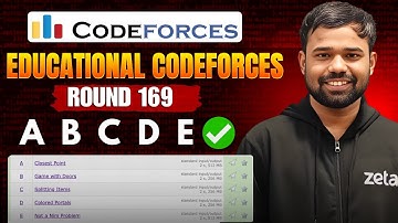A-E | Educational Codeforces Round 169 Solutions | Not a Nim Problem | Colored Portals | Abhinav