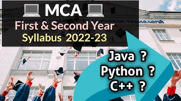 💻 MCA syllabus 2022 📚| mca syllabus first  year and second year #mca #syllabus