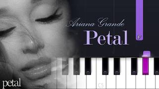 Ariana Grande - petal | Piano Tutorial