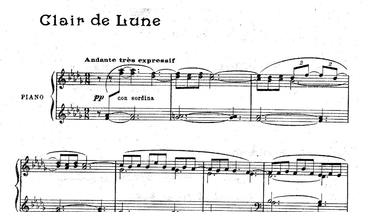 лунная сюита. Claude debussy clair de lune ноты. клод дебюсси бергамасская сюита ноты. Claire de lune дебюсси ноты. клод дебюсси лунный свет ноты для пианино.