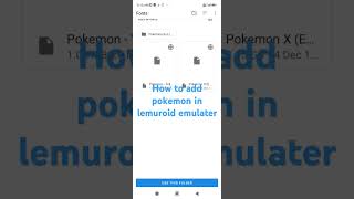 how to Pokemon games in lemuroid emulator #pokemon #games #trending