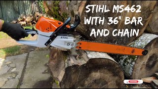 Stihl ms462 with 36" (90cm) bar and chain