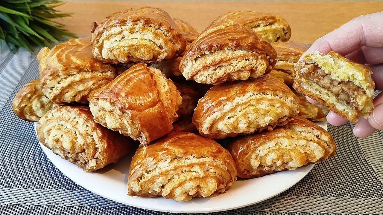 Agizda Əriyən Kətə resepti🔴Qozlu Umacli🔴Kətələrin Hazirlanmasi.Şirniyat resepti.