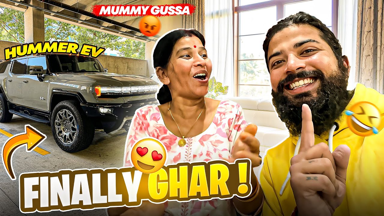 Finally Ghar Pahuch Gaye Apni Hummer EV Ki Delivery Ke Liye Aur Mummy Gussa Hogai 😡