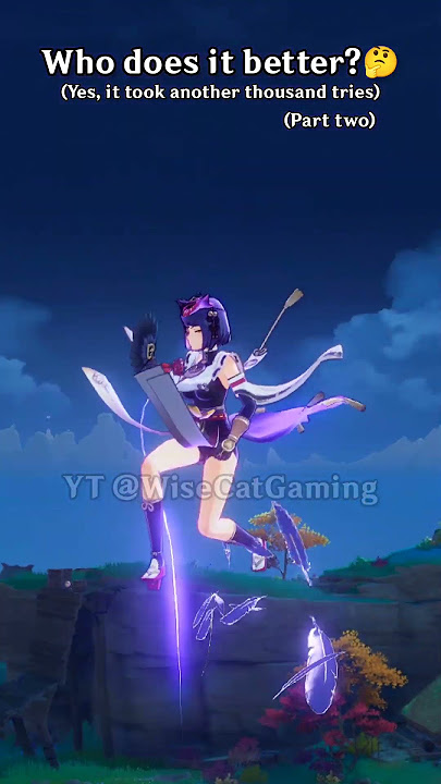 Genshin characters' midair ult! 😎 #genshinimpact #shorts #ifa #skirk #dahlia