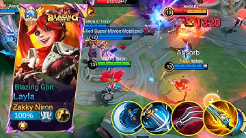 LAYLA NEW FULL ATTACK SPEED DAMAGE BUILD 2024!!💀 BUILD TOP 1 GLOBAL LAYLA ~ MLBB