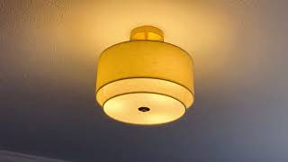 My new semi flush mount light!