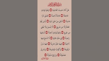 القرآن الكريم سورة الغاشية إدريس أبكر #القرآن_الكريم #راحة_نفسية #إطمن
