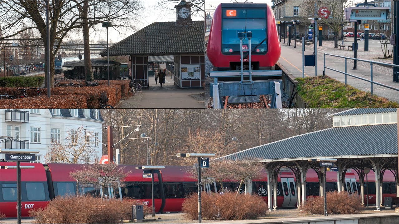 Tog på Klampenborg Station