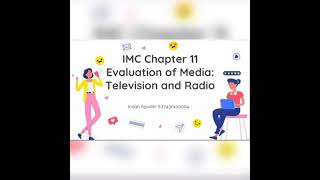 IMC CHAPTER 11 MEMBAHAS TENTANG evaluation of media television and radio