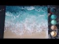 12 diy beach acrylic pour painting fluid art easy for beginners