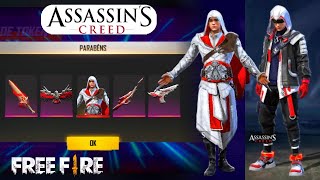 ASSASSINS CREED X FREE FIRE, TUDO DO NOVO EVENTO - MEGA EVENTO FREE FIRE