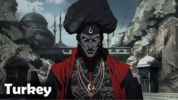 Asking AI to create an Anime villain for different countries (New version)