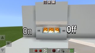 Minecraft how to build automatic fireplace