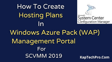 How To Create A Hosting Plan In Windows Azure Pack Portal