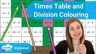 Times Table and Division Colouring Booklet