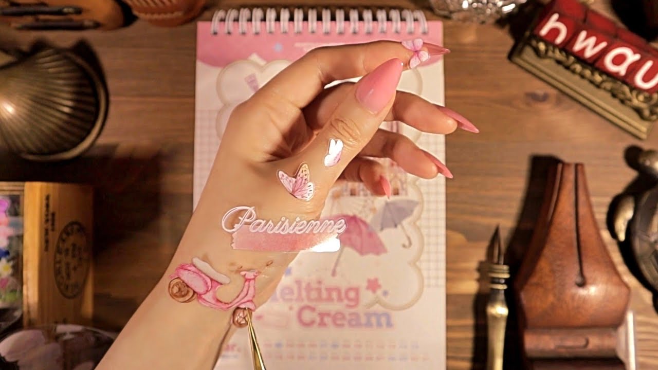 ASMR March Calendar & Mini Journal Spreads 3월 달력 미니 다꾸 Scrapbooking Journal Collage 