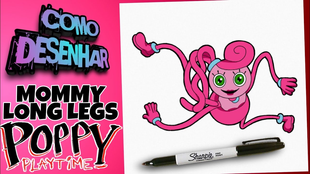 como desenhar mommy long legs Poppy Playtime - how to draw mommy long legs  
