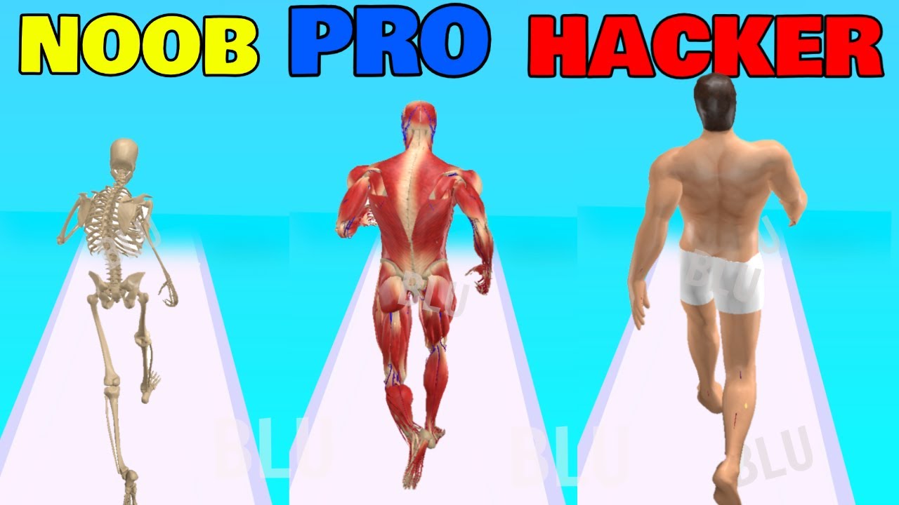 NOOB vs PRO vs HACKER in Human Run