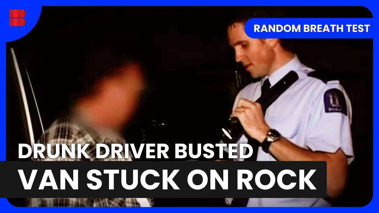 Drunk Driver Van Stuck On Rock Police Arrest - YouTube