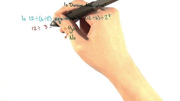 Is division associative - Intro Algebra Review