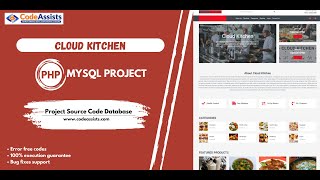 क्लाउड किचन- घर का बना खाना डिलीवरी सिस्टम - PHP MySQL बूटस्ट्रैप रिस्पॉन्सिव नवीनतम प्रोजेक्ट screenshot 5