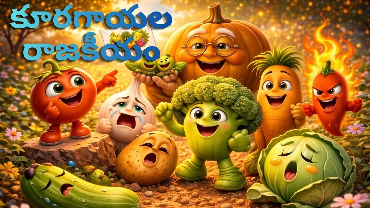 కూరగాయల ఎన్నికలు | The Great Vegetable Election | AI Animated Video