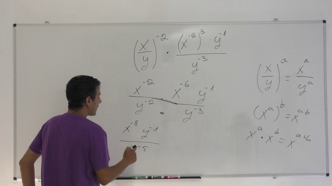 שימוש בכל חוקי החזקות-כיתה ט