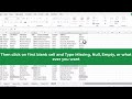 How to find empty cells in your data (Urdu)