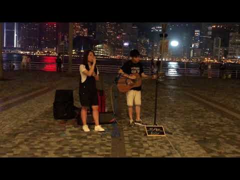 安靜 (Cover by KADA + Alan Ip) @TST Busking 2018/08/16
