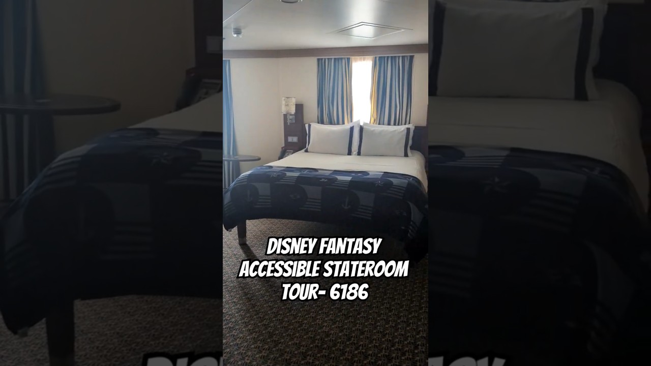 Disney Fantasy Accessible Stateroom Tour- room 6186