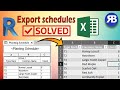Revit Snippet: How to export Revit schedules to Excel