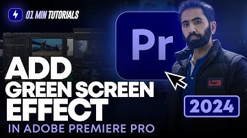 How to Add Green Screen Effect in Adobe Premiere Pro 2024 | Chroma Key Tutorial Premiere Pro