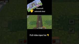 AA Hasnain #Minecraft automatic door part 2