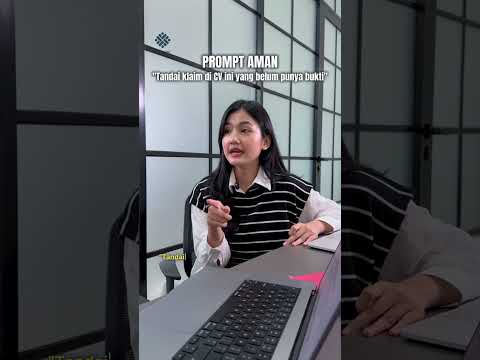 Pakai AI buat bikin CV boleh, tapi jangan ngarang pengalaman!