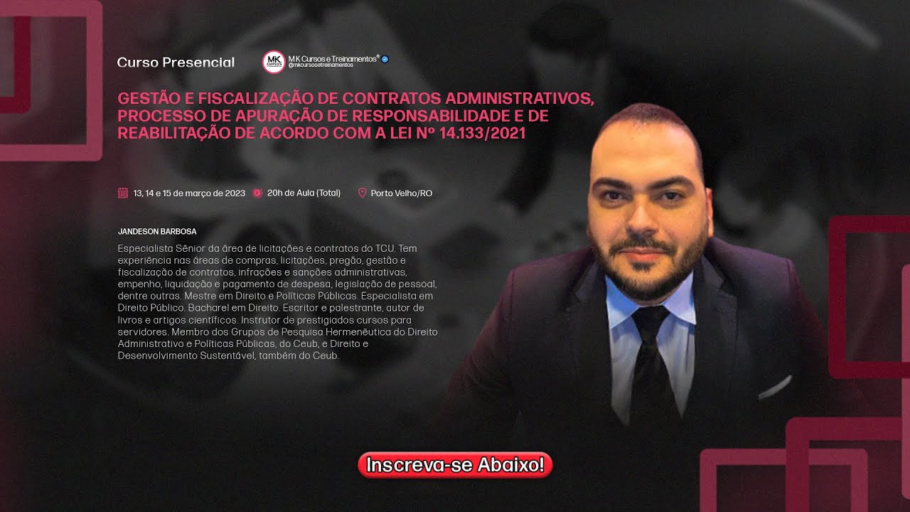 Curso de Gestão e fiscalização de contratos administrativos